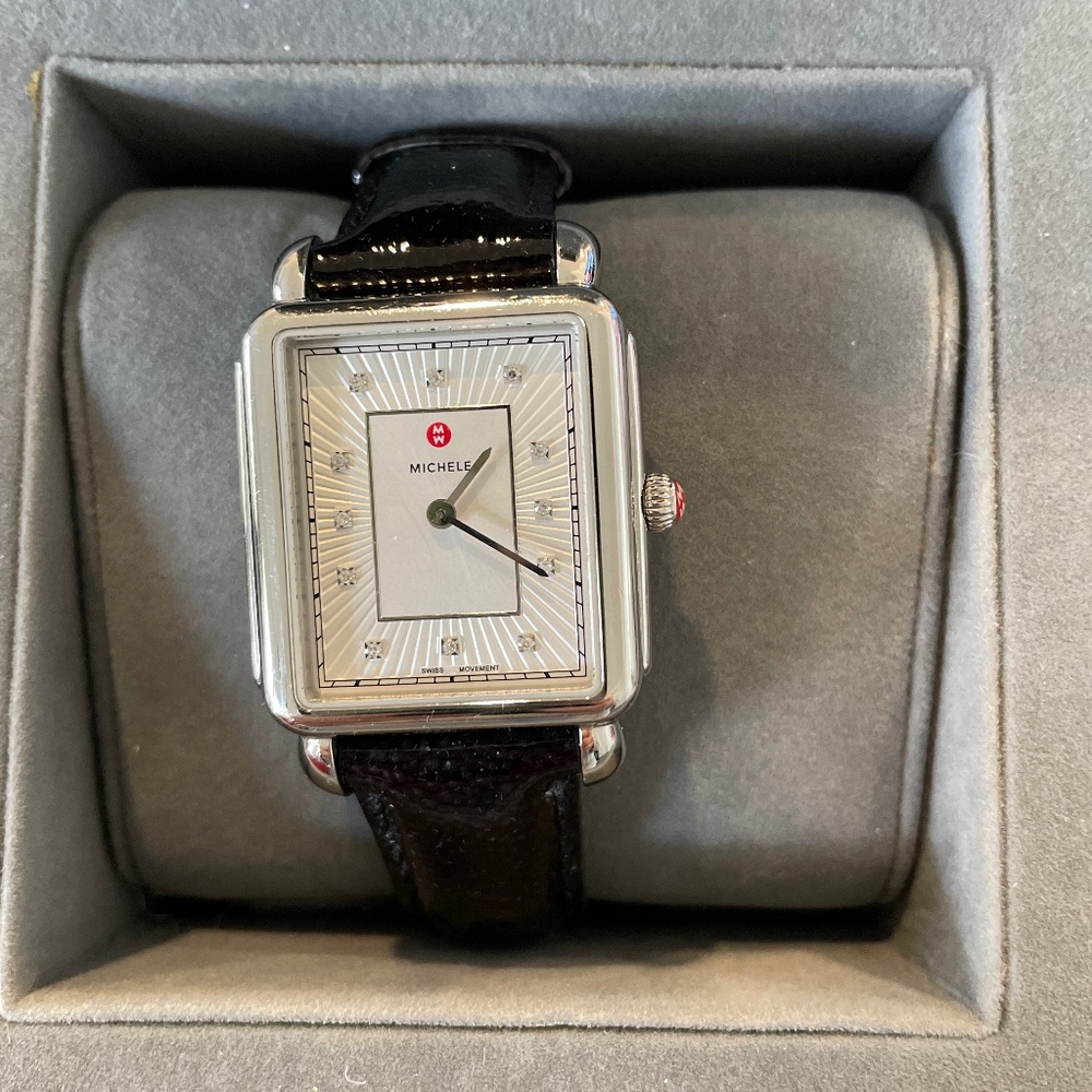 Michele Deco ll Diamond Dial Luxury Watch with 2 Watch Bands and ORIGINAL BOX